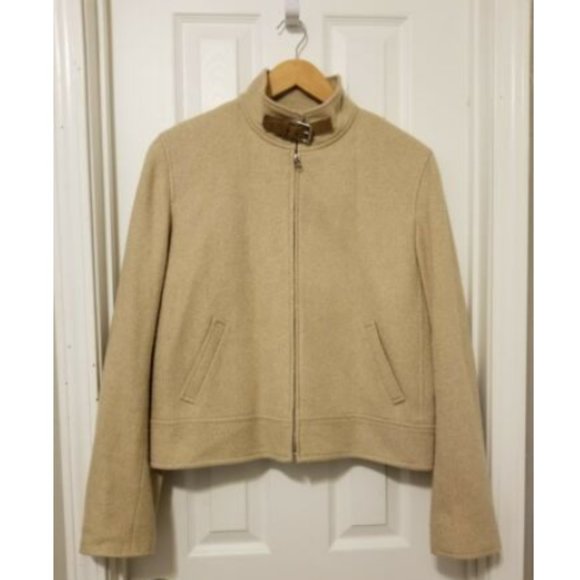 Ralph Lauren Wool Blazer w/ suede buckle collar/ elbow patches Jacket - Picture 2 of 12